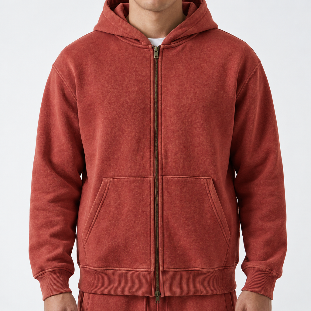 Washed Zip Hoodie